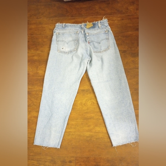Old school Levi's Zip Fly (not new stretch denim), light blue. - Picture 2 of 5